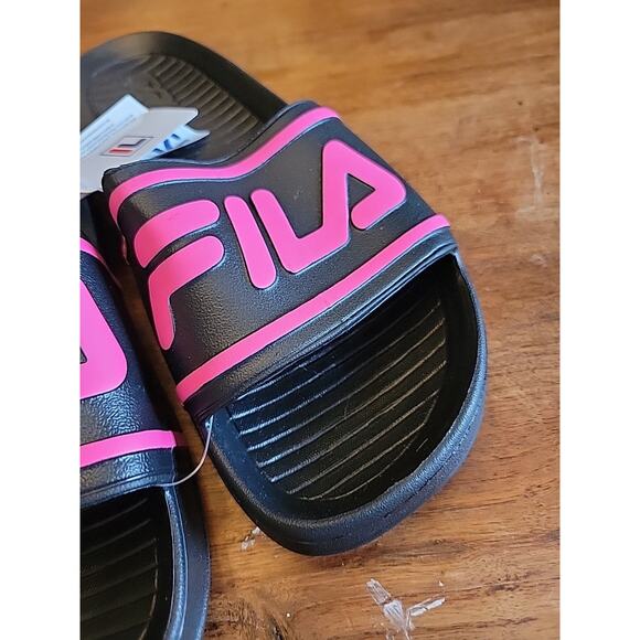 FILA Women's Slide Sandal Black Size Women's 10 New - Picture 3 of 6